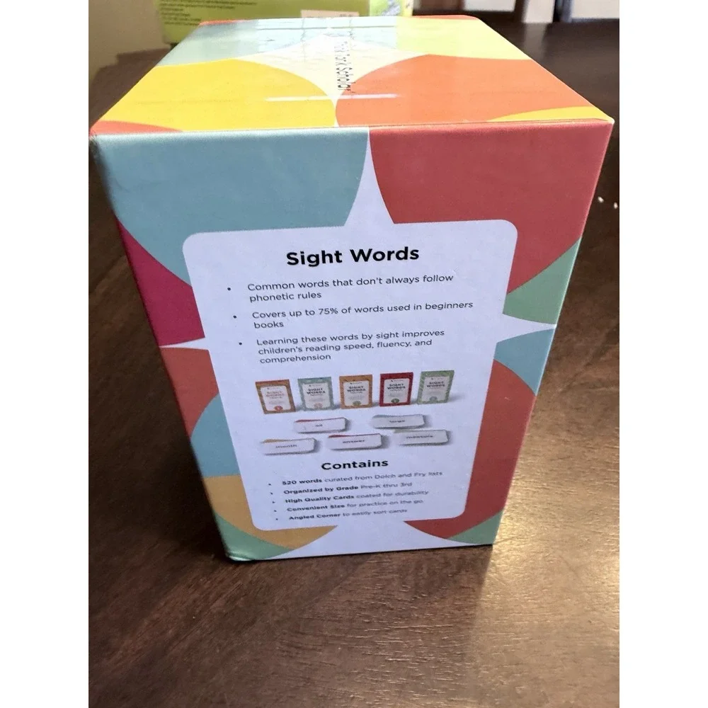 Think Tank Scholar Sight Words Flash Card Box Set Grades Prek-3